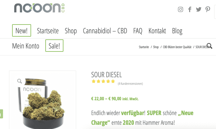 Screenshot von Nooon SOUR DIESEL