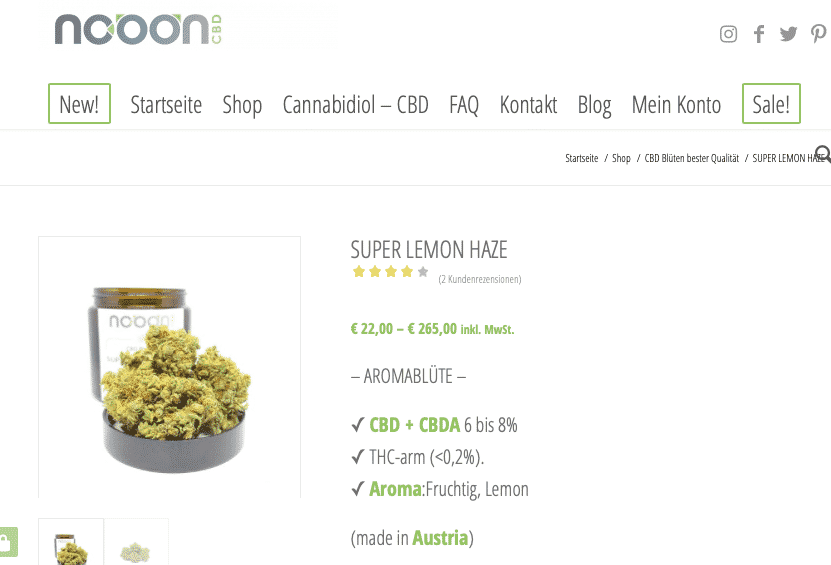 Screenshot von Nooon SUPER LEMON HAZE