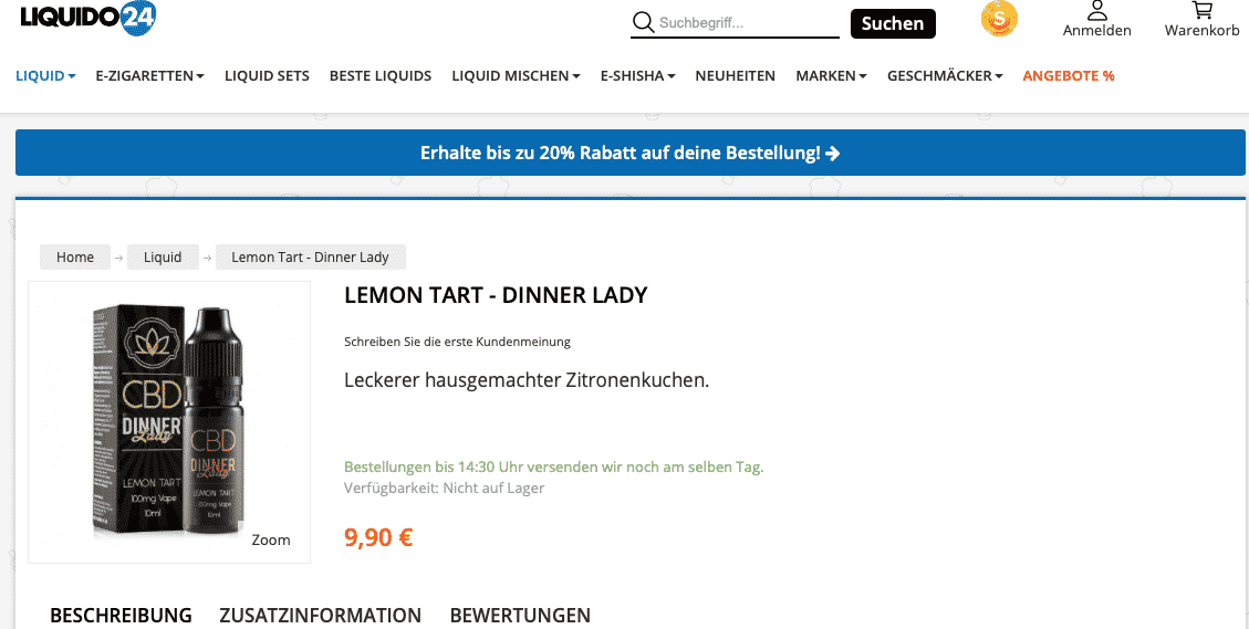 Screenshot von Lemon Tart - Dinner Lady